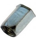 Заклепка M8*18 мм из стали с внутренней резьбой, уменьшенный бортик, шестигранная